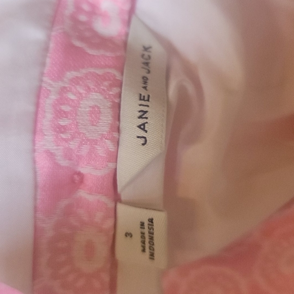 Janie and Jack floral Ruffle Sleeve Jacquard dress - Picture 3 of 3